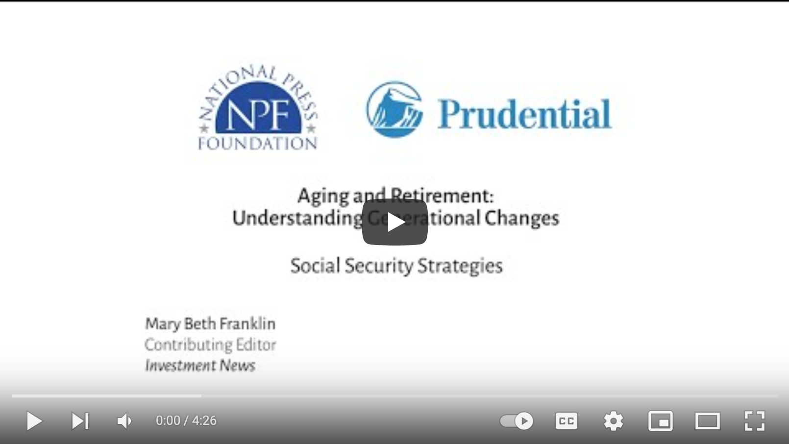 Social Security Strategies